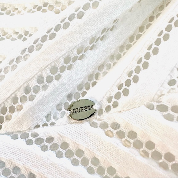 GUESS White Mini Fit & Flare Dress Size Woman’s 2 - Picture 7 of 13